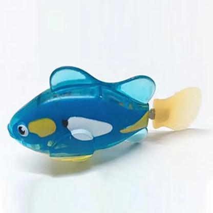 "Dive into fun with this swimming robot fish toy! 🐠 Perfect for cats and dogs 🐱🐶 #InteractiveToy #PetFun"