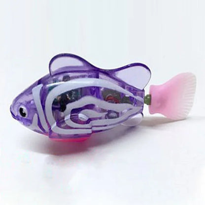 "Dive into fun with this swimming robot fish toy! 🐠 Perfect for cats and dogs 🐱🐶 #InteractiveToy #PetFun"