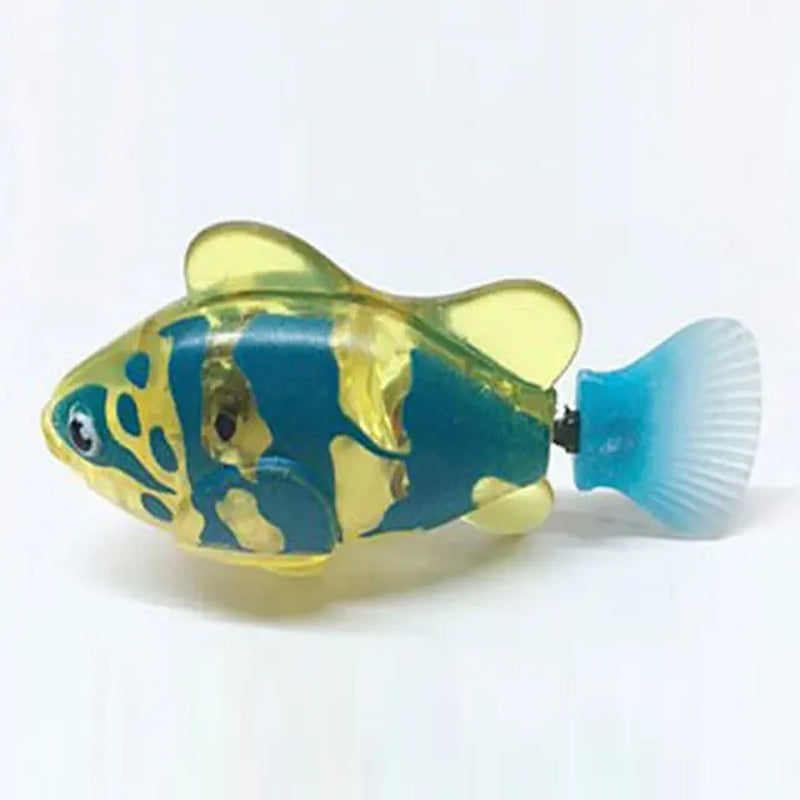 "Dive into fun with this swimming robot fish toy! 🐠 Perfect for cats and dogs 🐱🐶 #InteractiveToy #PetFun"