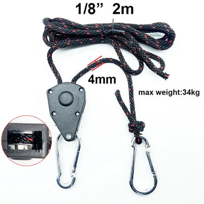 Camping Tent Tie down Rope Tightener Fastening Pulley Ratchet Hangers Awning Rope Hook Canopy Buckle Rope Tightening Straps Tool