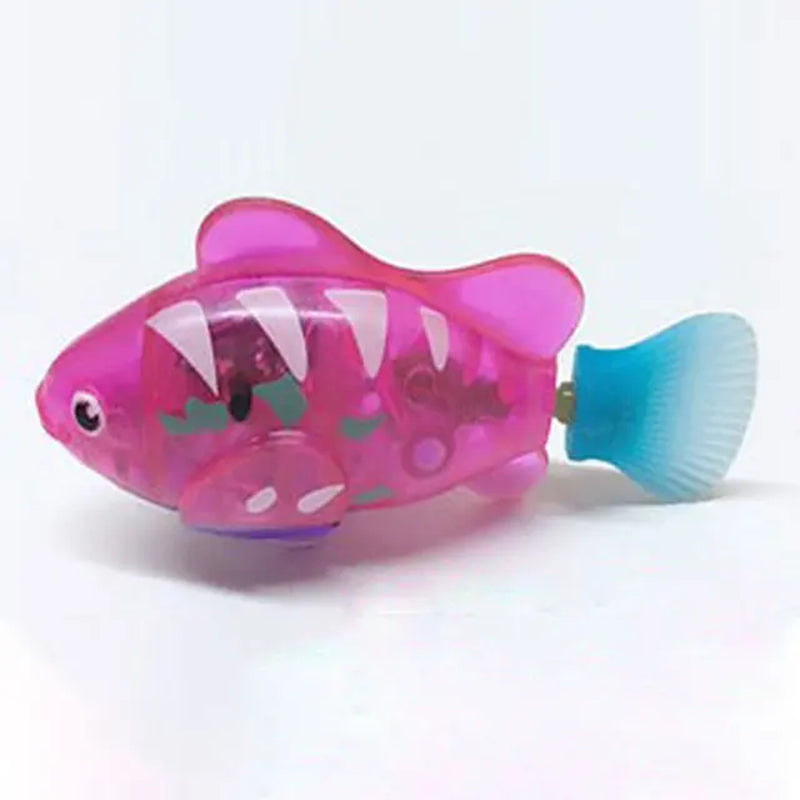 "Dive into fun with this swimming robot fish toy! 🐠 Perfect for cats and dogs 🐱🐶 #InteractiveToy #PetFun"