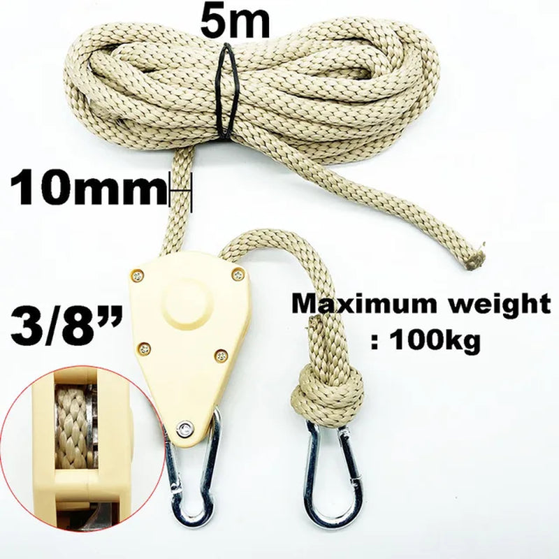 Camping Tent Tie down Rope Tightener Fastening Pulley Ratchet Hangers Awning Rope Hook Canopy Buckle Rope Tightening Straps Tool