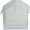 A1114MWHT House Top Style Small Parakeet Cage, 11" X 9" X 16"